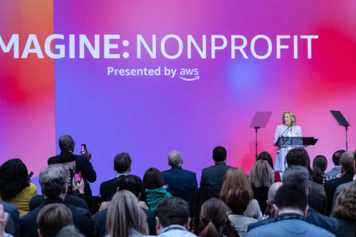 First Lady Jill Biden delivered remarks at the AWS IMAGINE: Nonprofit Conference at Amazon Web Services
